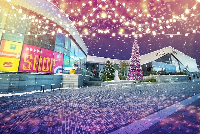 The switch-on will be staged at a very festive looking Rochdale Riverside